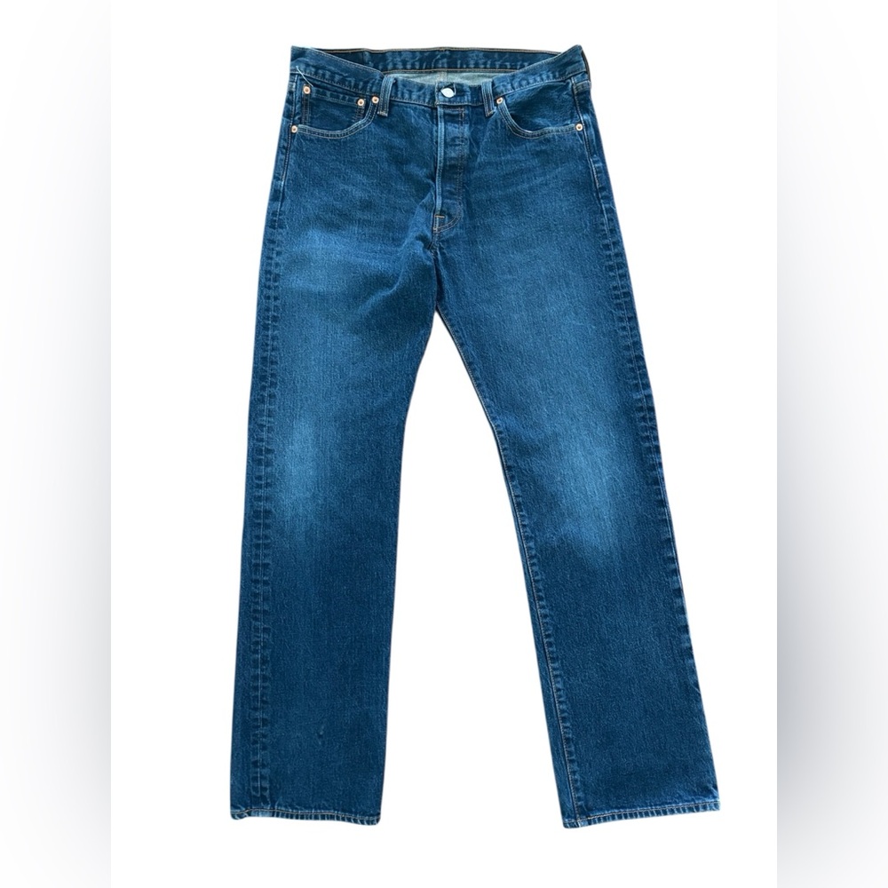 Levi's Men's 501 Original Fit Anchor Stretch Straight Jeans